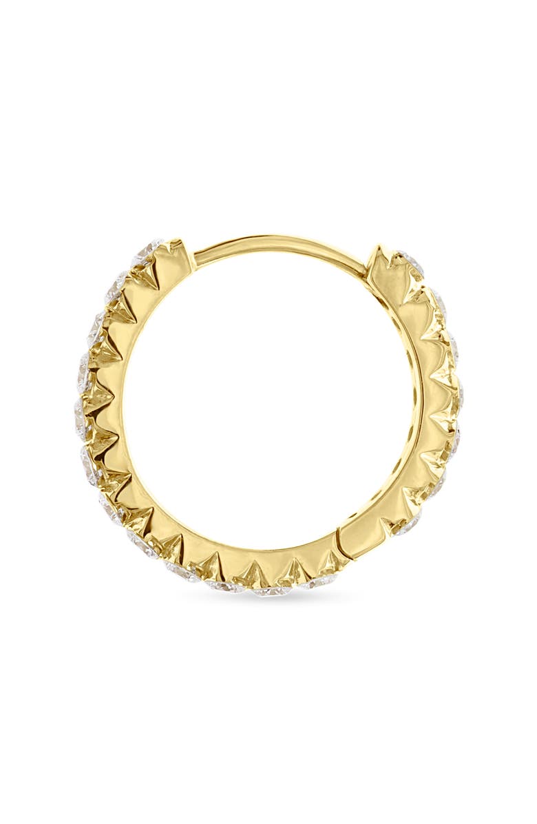 MARIA TASH Invisible Set Diamond Eternity Earring, Alternate, color, Yellow Gold