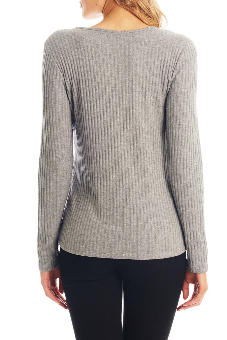 Cristiano Maternity Ribbed Sweater, Alternate, color, GREY