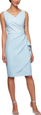 Alex Evenings Contour Collection Side Ruched Cocktail Dress