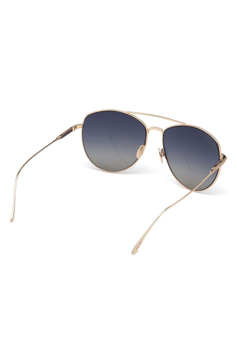 TOM FORD Milla 59mm Gradient Aviator Sunglasses, Alternate, color,