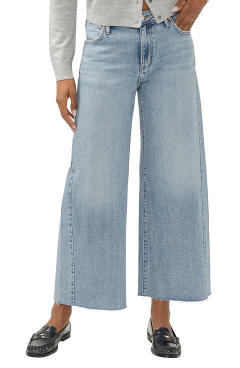 Isbister Raw Hem Ankle Wide Leg Jeans (Melody)