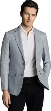 Charles Tyrwhitt Linen Cotton Slim Fit Jacket