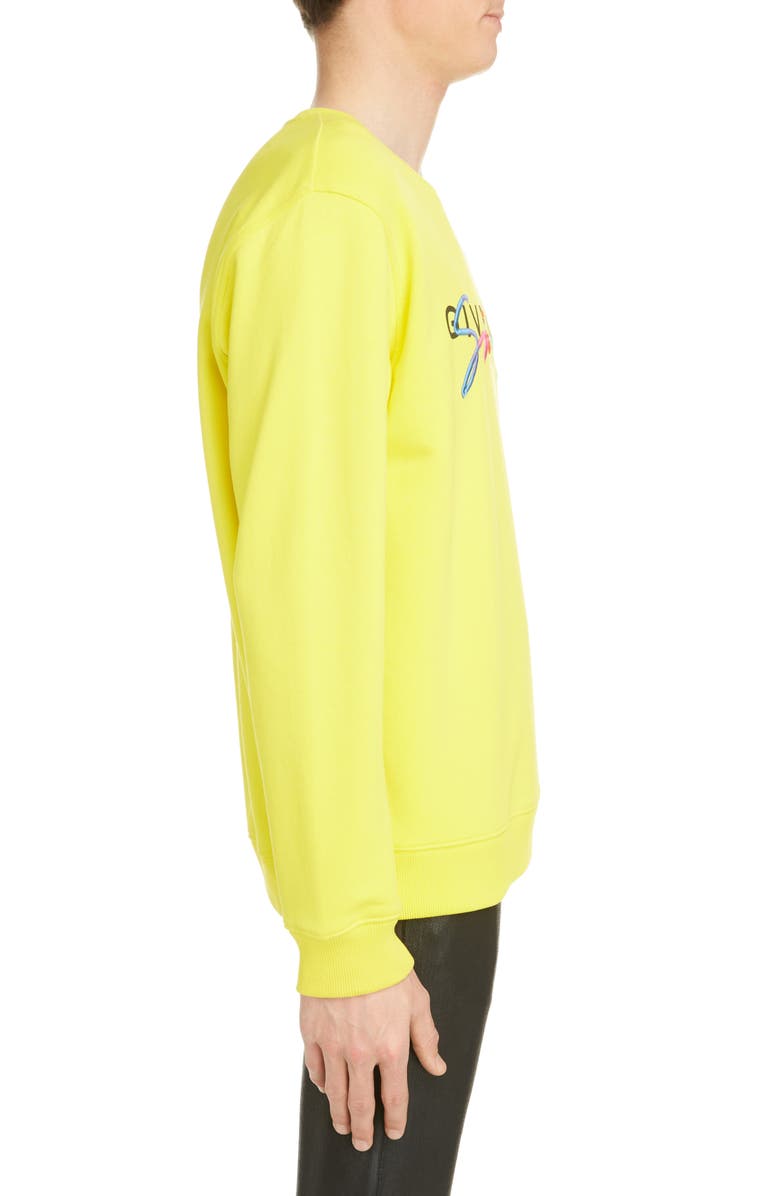 Givenchy Rainbow Logo Cotton Sweatshirt, Alternate, color, 