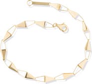 LANA 14K Gold Laser 3D Kite Chain Bracelet