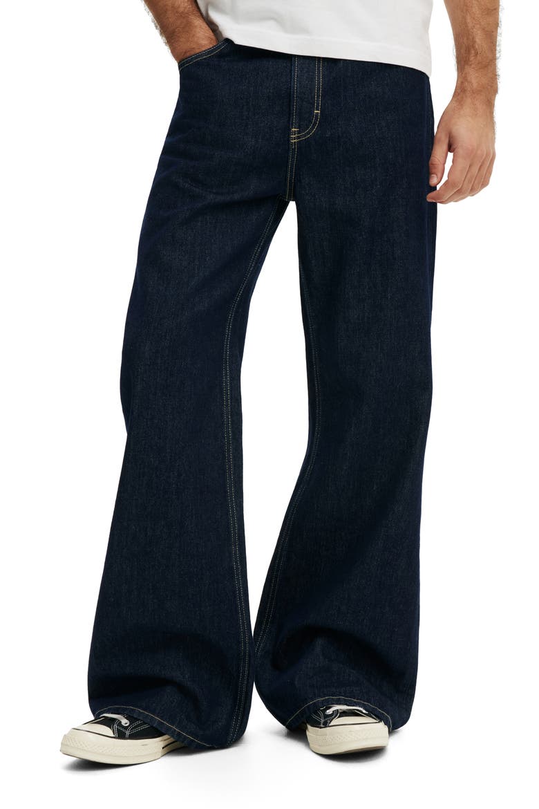 Men's Baggy Bootcut Jean, Main, color, Snap Blue