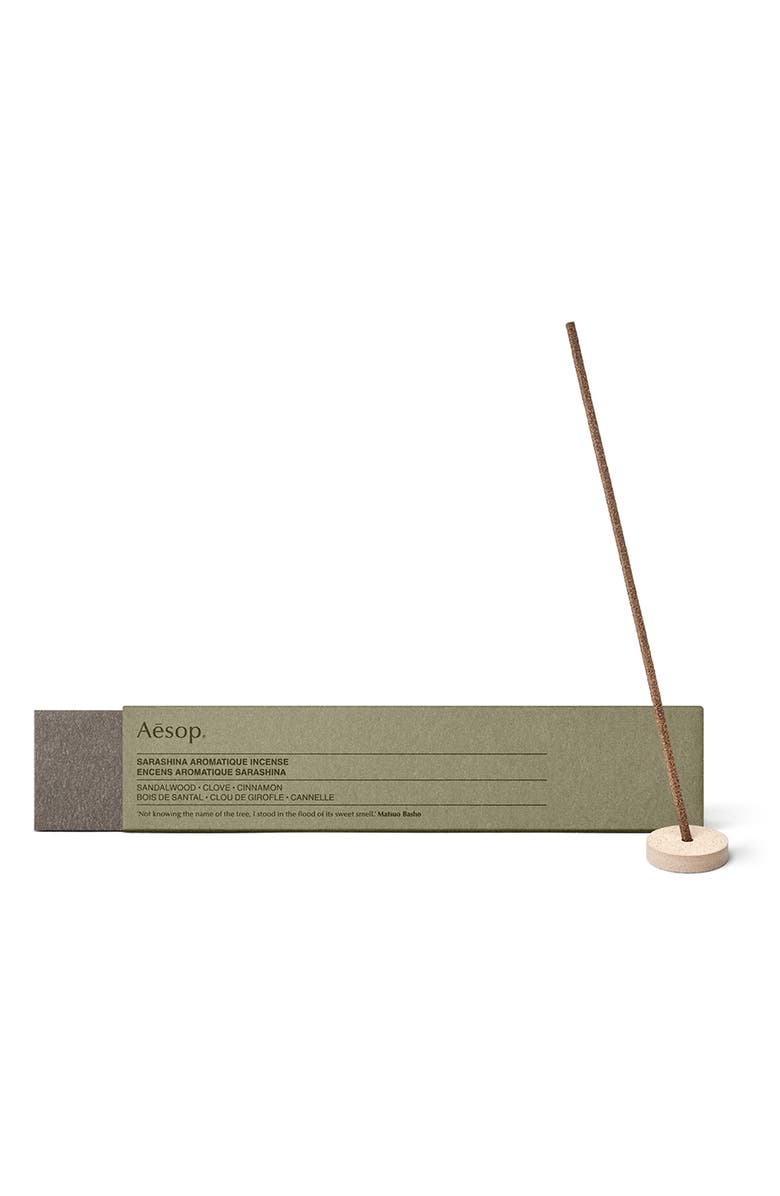 Aesop Sarashina Aromatique Incense & Holder, Main, color, 