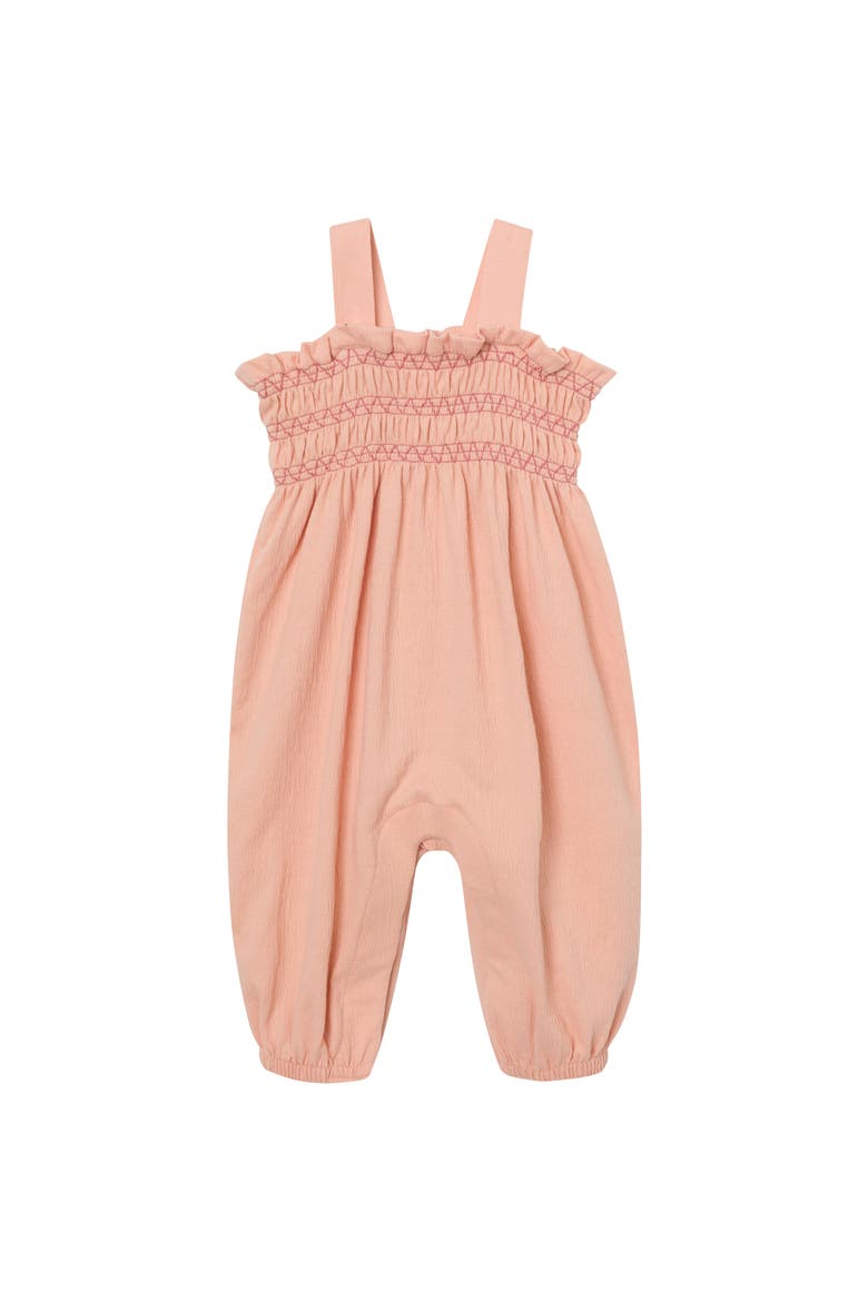 Long Leg Romper, Main, color, Almost Apricot