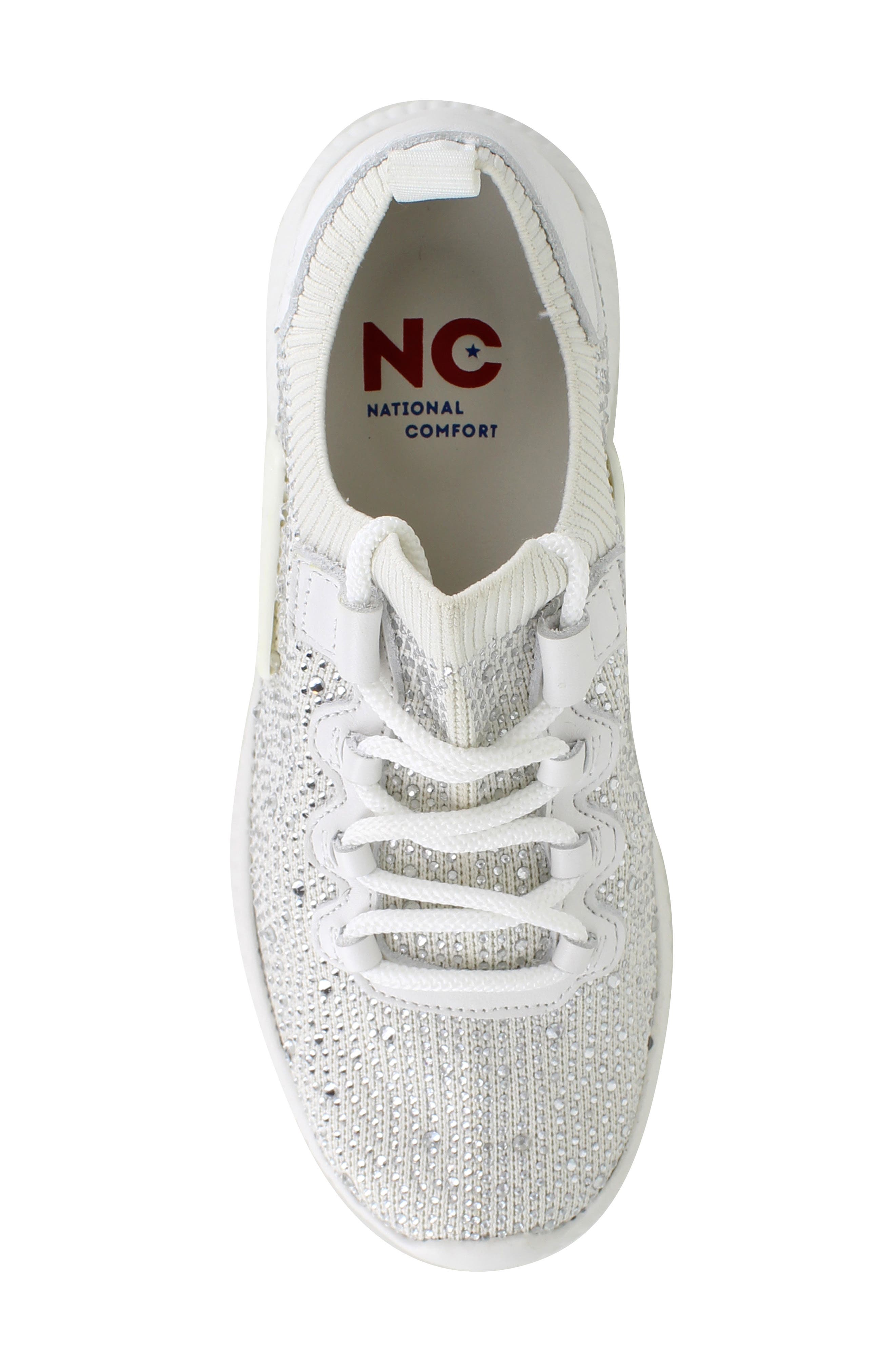 Kaycey Decorative Water Resistant Sneaker, Alternate, color, WHITE