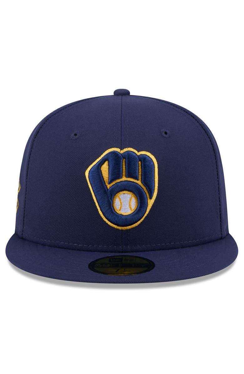 New Era Men's New Era  Navy Milwaukee Brewers 2025 Jackie Robinson Day 59FIFTY Fitted Hat, Alternate, color, 