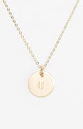 Nashelle 14k-Gold Fill Initial Mini Circle Necklace