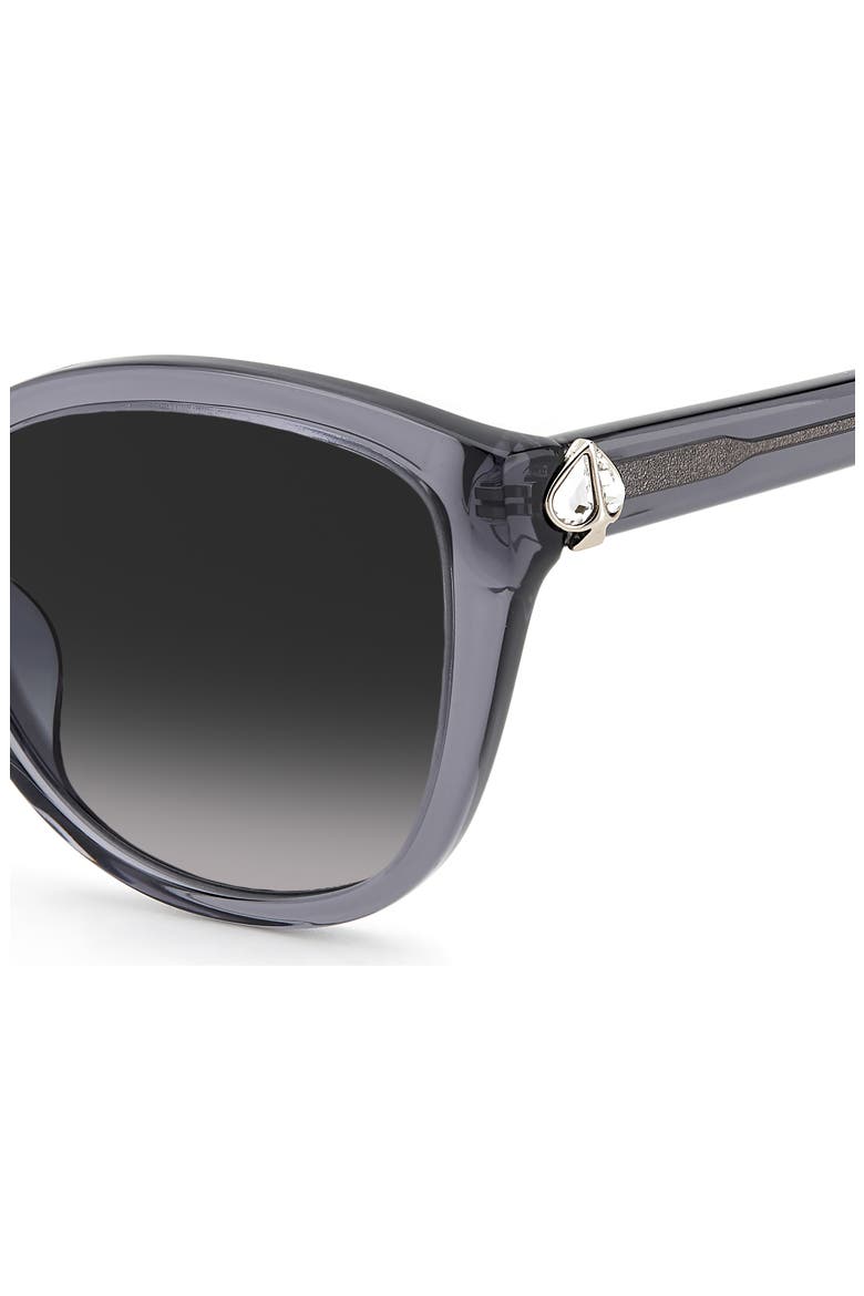 hensley 55mm cat eye sunglasses, Alternate, color, GREY / GREY SHADED