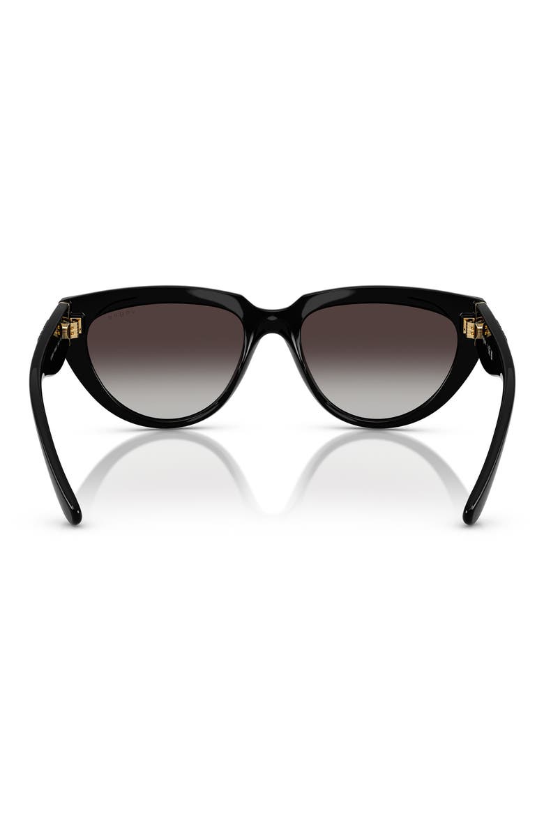 54mm Irregular Sunglasses, Alternate, color, BLACK