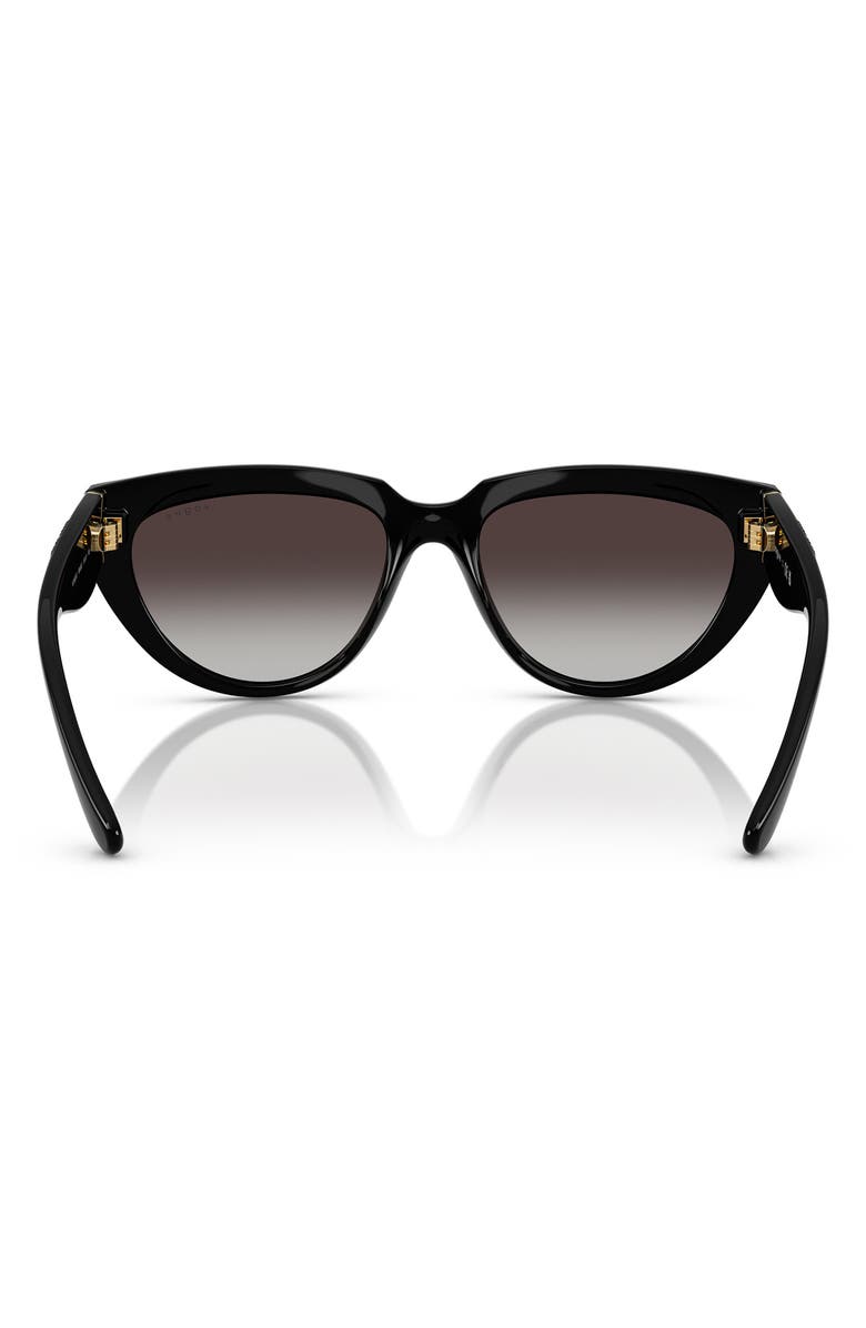 VOGUE 54mm Irregular Sunglasses, Alternate, color, Black