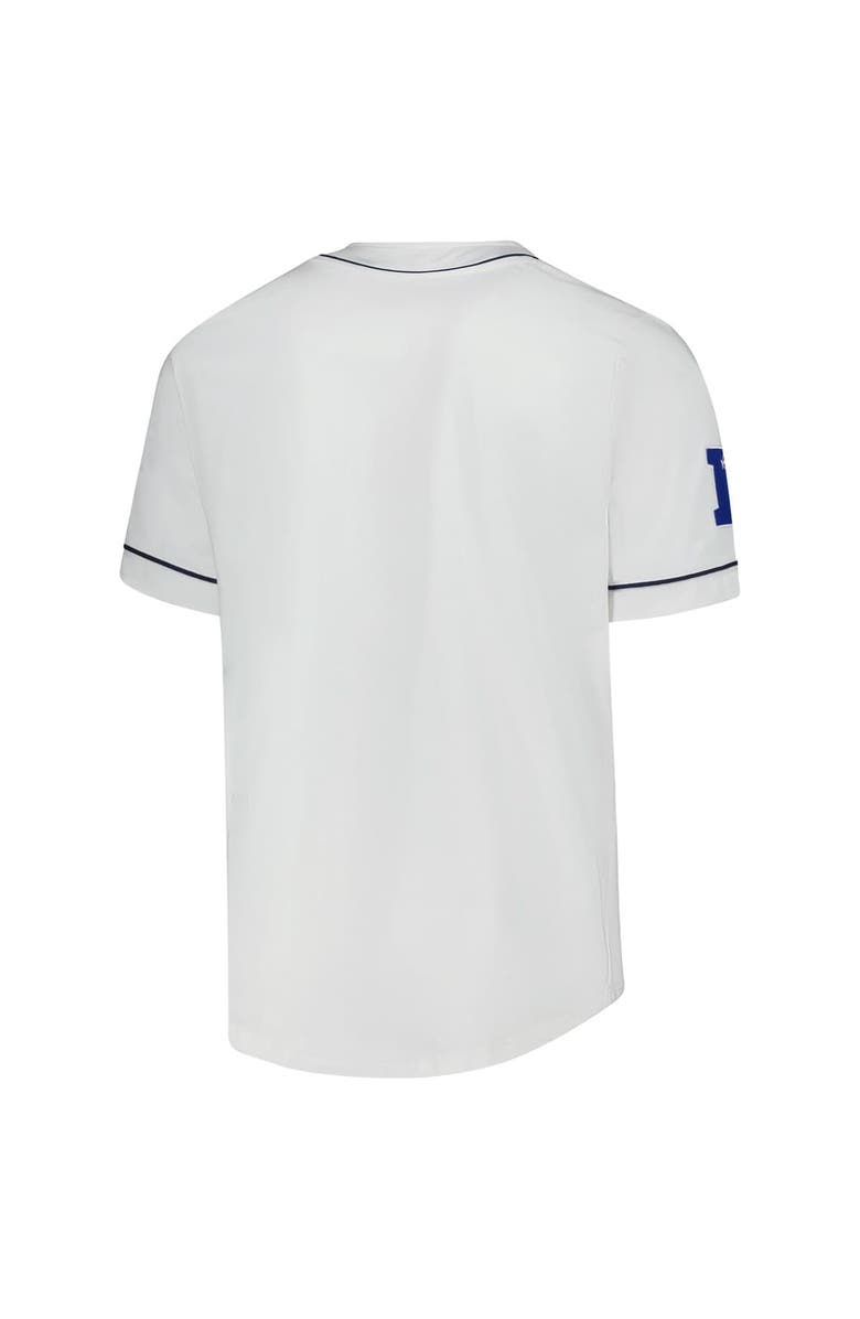 STARTER Men's Starter  White Chicago Bears Relay Full-Button Baseball Jersey, Alternate, color, White