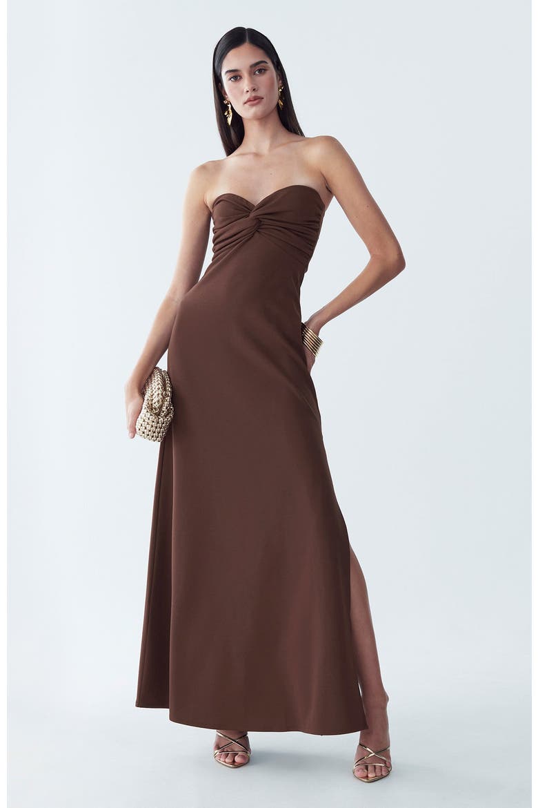 Chase Maxi Dress, Main, color, Chocolate