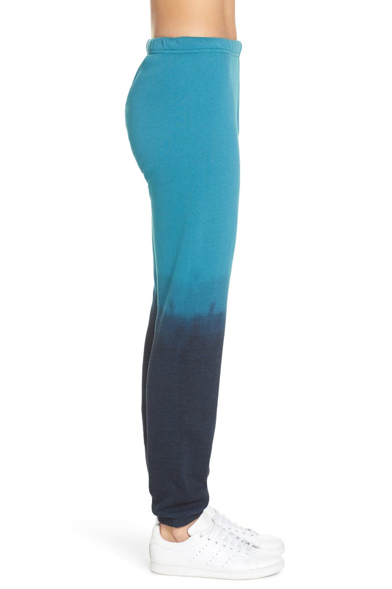 Faded Sweatpants, Alternate, color, TEAL / VINTAGE NAVY
