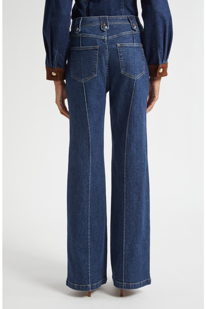 Niko Wide Leg Jeans, Alternate, color, FONTAINE