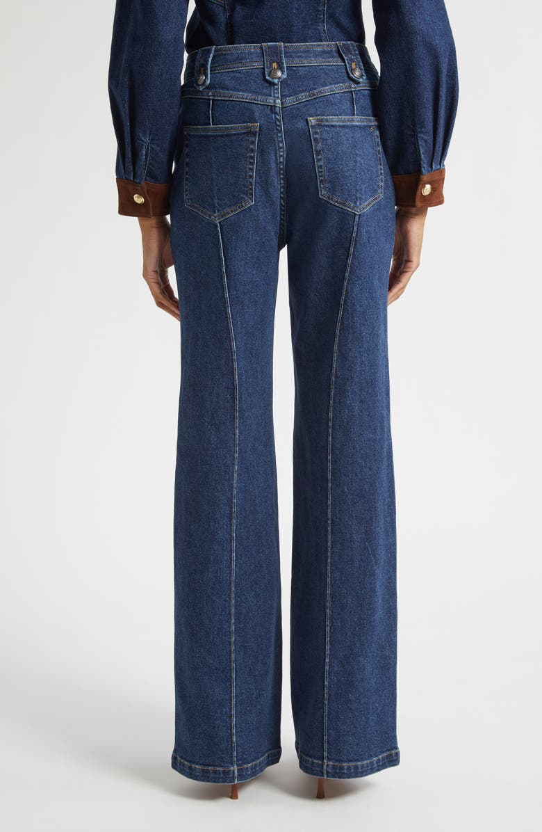 Cinq à Sept Niko Wide Leg Jeans, Alternate, color, Fontaine