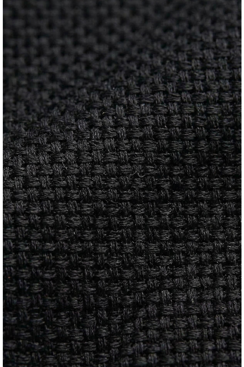 Textured Round Neck Peplum Blazer, Alternate, color, Black