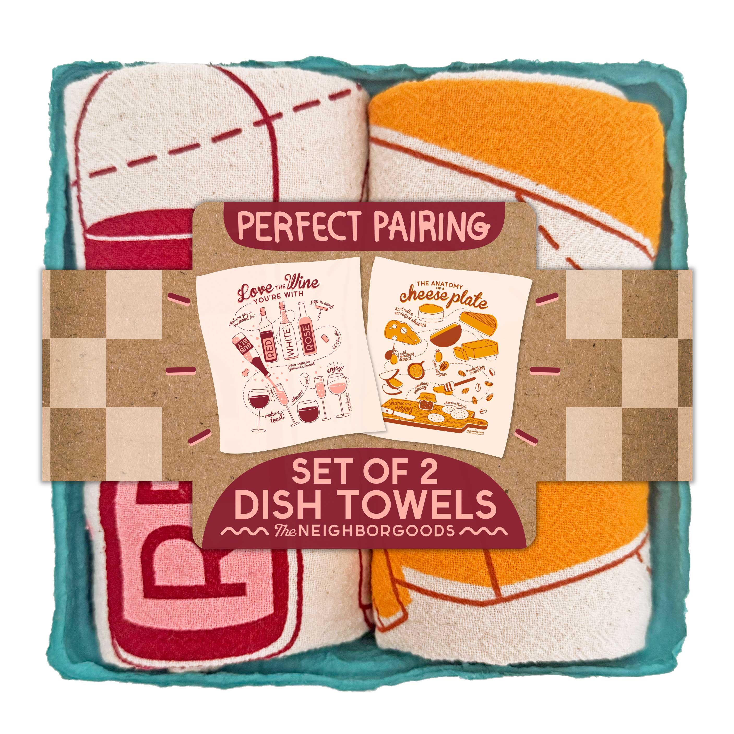 The Neighborgoods Perfect Pairing - Dish Towel Set of 2 