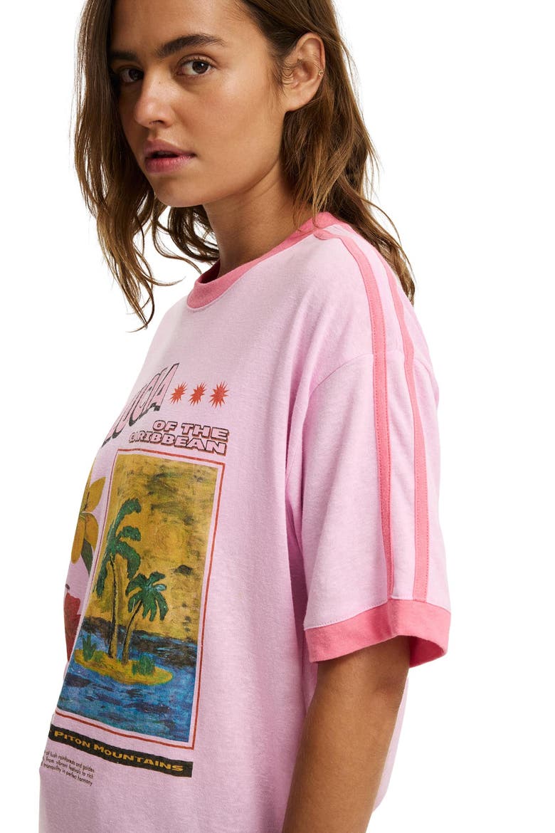 Women's Vacay Graphic Tee, Alternate, color, St Lucia Lavendula
