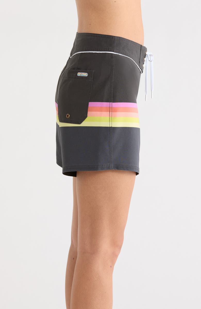 Rip Curl Surf Stripe Board Shorts, Alternate, color, Black