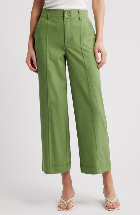 'Ab'Solution Skyrise Double Button Pants (Regular & Petite)