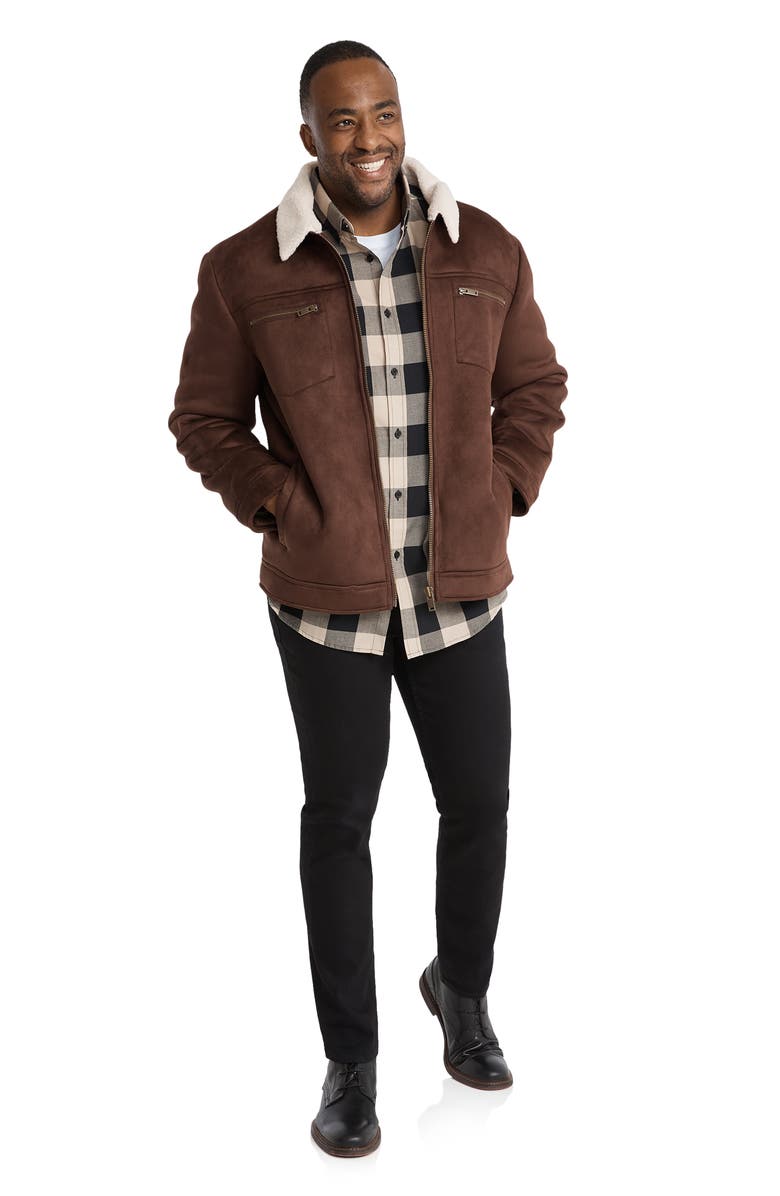 Johnny Bigg Kilmer Faux Shearling Flight Jacket, Alternate, color, 