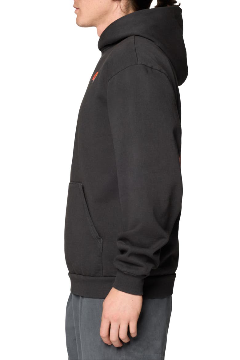 Tricolor Logo Graphic Hoodie, Alternate, color, STEALTH GREY