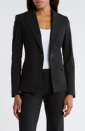 Theory Angled Stretch Wool Blazer