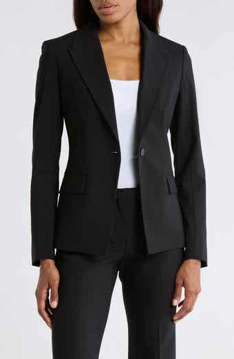 Theory Angled Stretch Wool Blazer