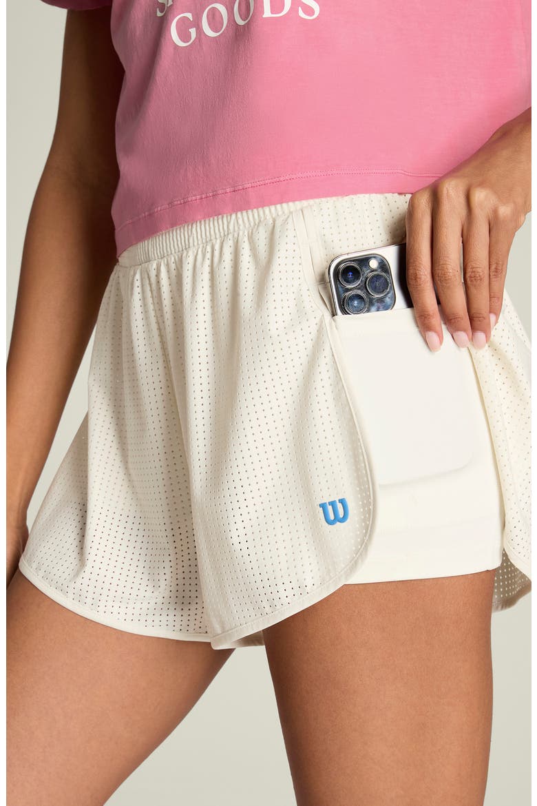 Layered Performance Sport Shorts, Alternate, color, SANDRIFT