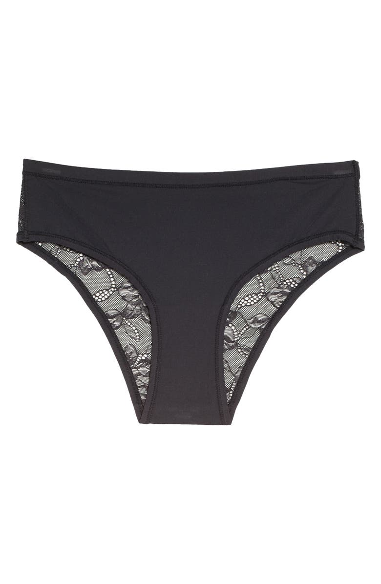 Etam Pure 360 Microfiber & Lace Hipster Briefs, Alternate, color, 