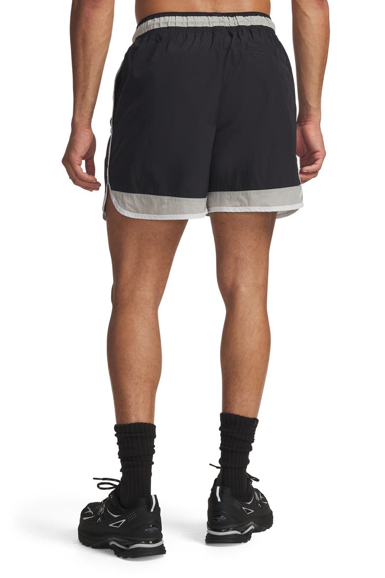 Icon Woven Track Shorts, Alternate, color, BLACK