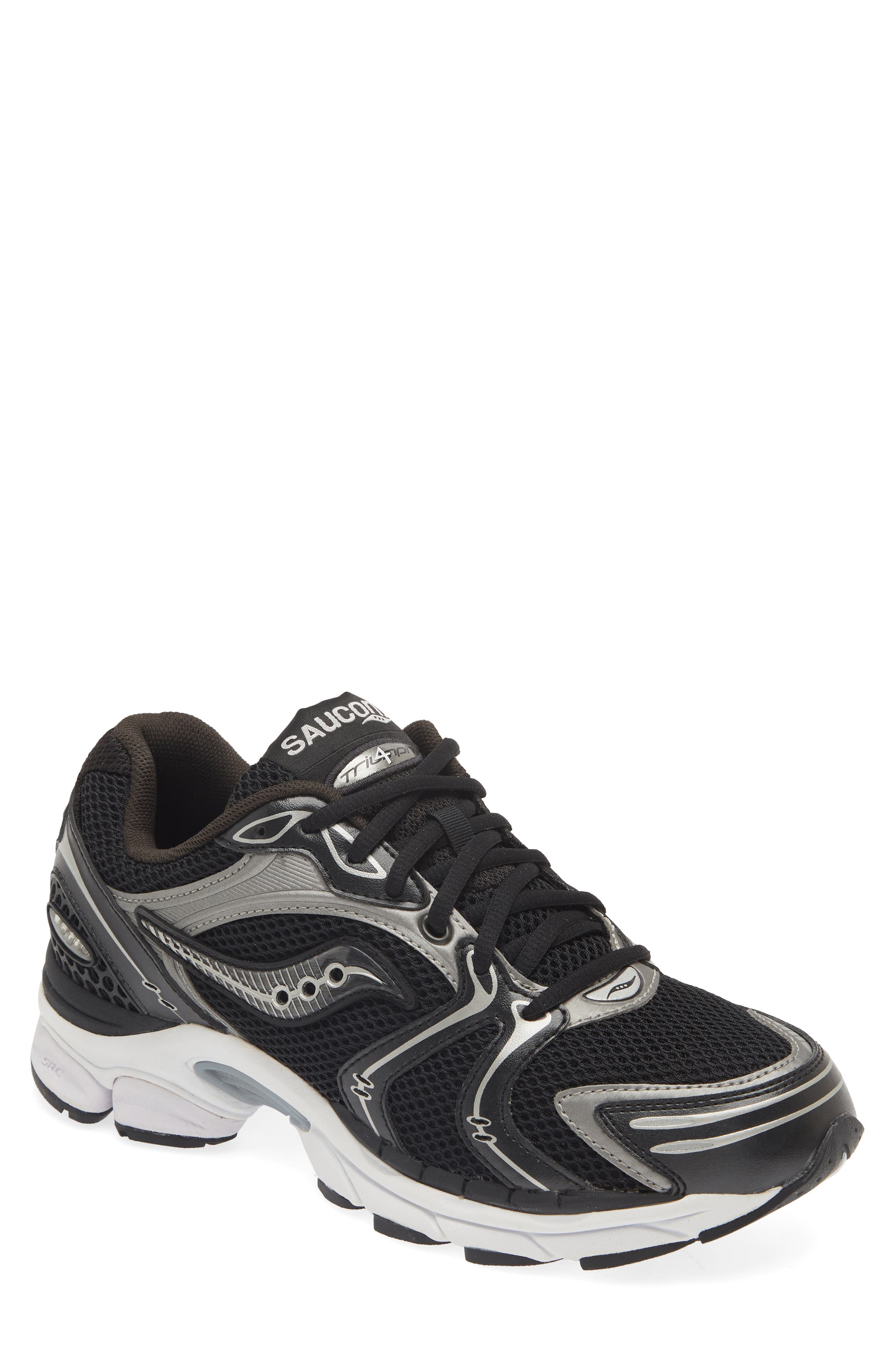 Saucony Progrid Triumph 4 Sneaker, Main, color, Black/ Silver