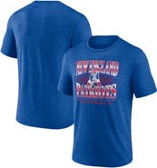 FANATICS Men's Fanatics Heather Royal New England Patriots Extreme Tackle Tri-Blend T-Shirt