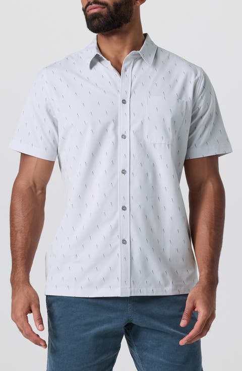 Short Sleeve Bridge Button-Up Shirt