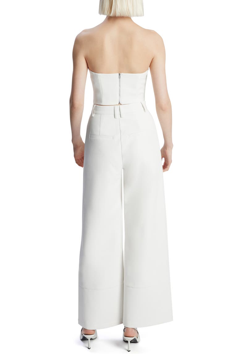 Marlowe Faux Leather Wide Leg Pants, Alternate, color, ORCHID WHITE