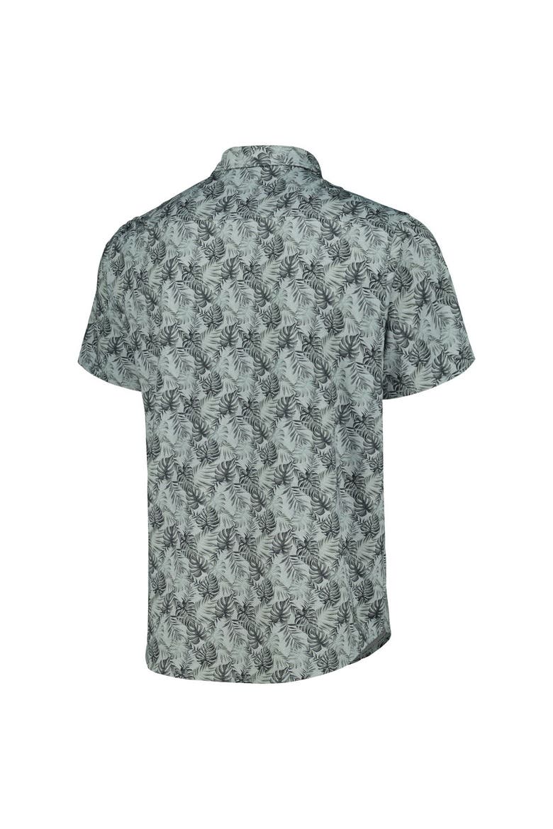 Men's Antigua Black Charlotte FC Resort Button-Up Shirt, Alternate, color, Black
