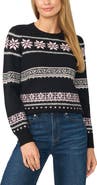 CeCe Fair Isle Crewneck Sweater