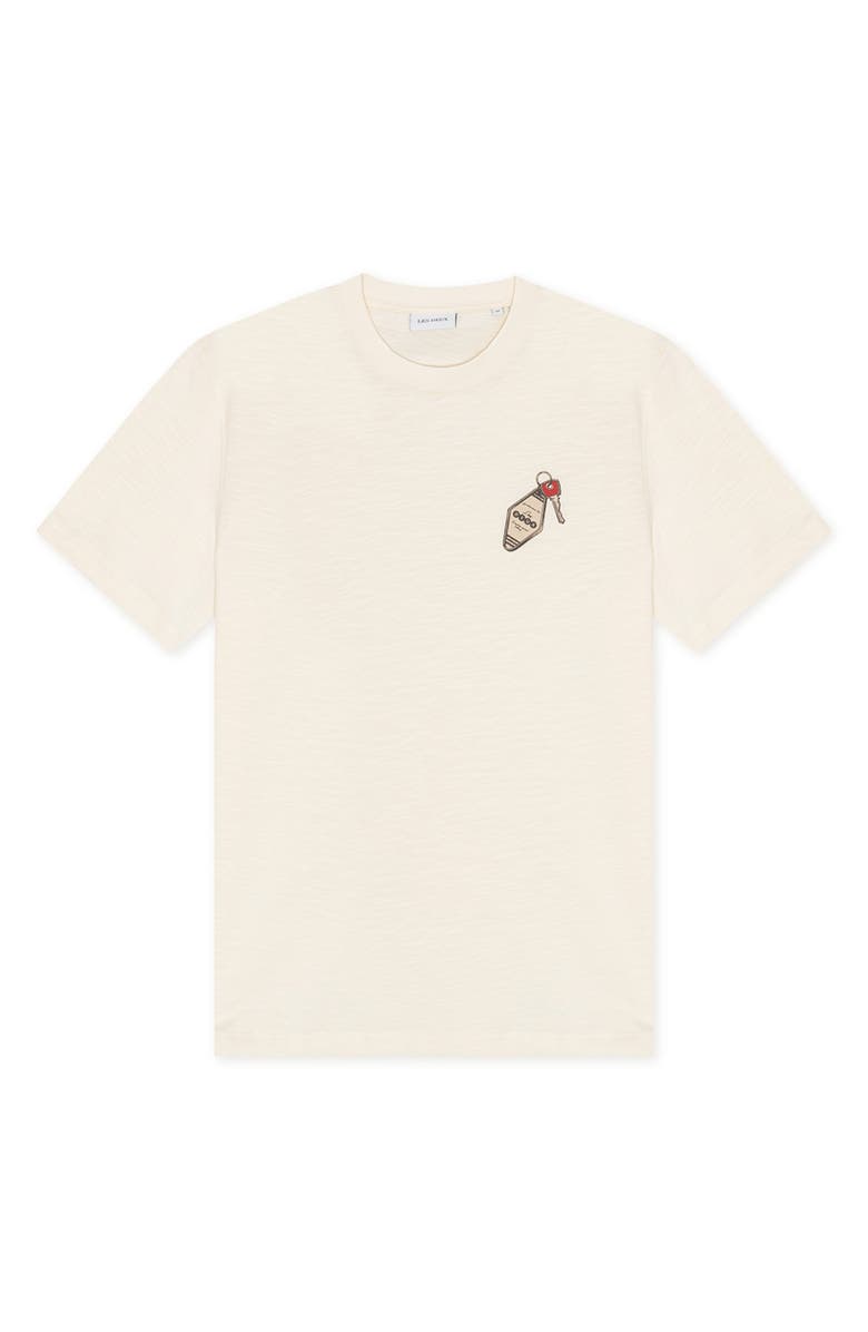 Les Deux Ben Troy Organic Cotton Graphic T-Shirt, Alternate, color, Light Ivory