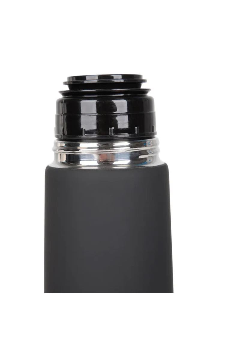 Rubberised 16.9floz Flask, Alternate, color, Black