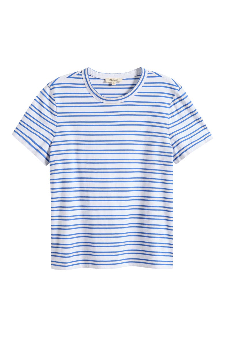 Perfect Crewneck Cotton Jersey T-Shirt, Alternate, color, WHITE