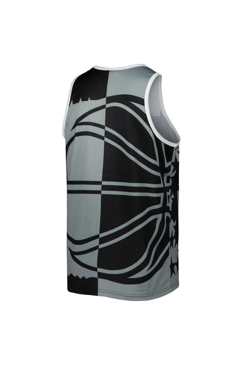 Men's Mitchell & Ness Shaquille O'Neal Black/Gray Orlando Magic Sublimated Player Tank Top, Alternate, color, Black