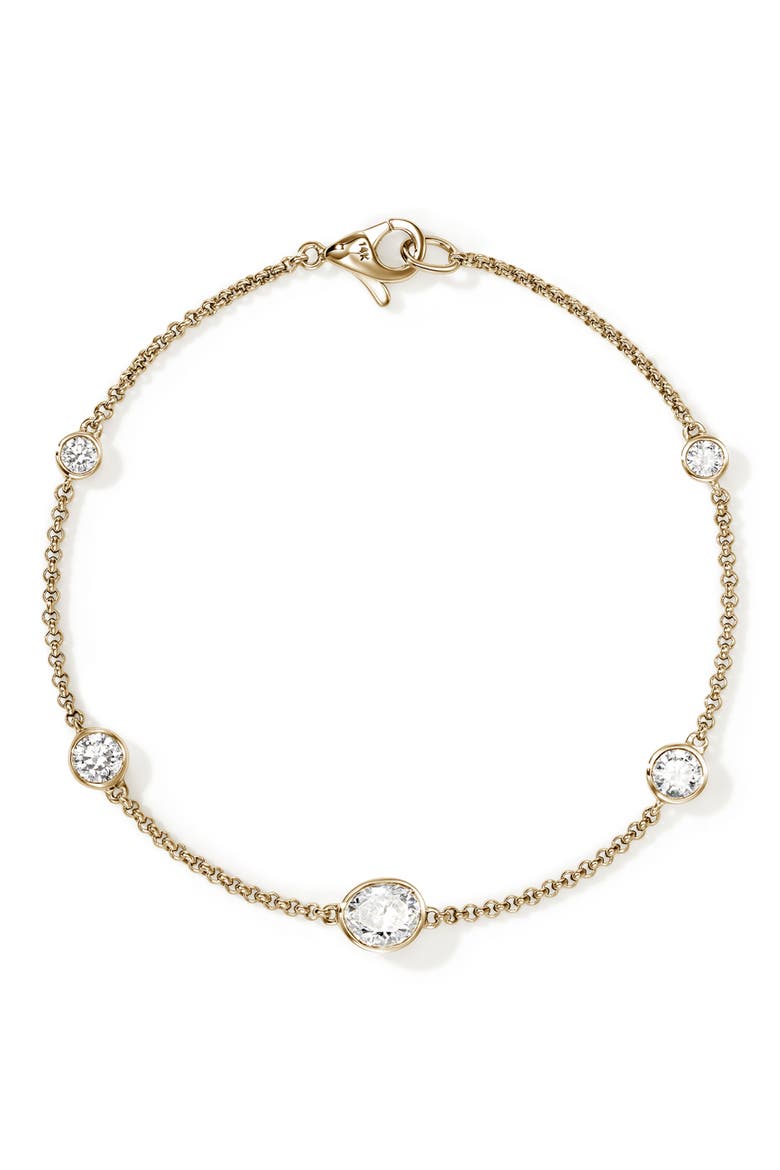JH Lovestruck™ Station Bracelet, 14K Gold, Lab-Grown Diamonds, 1.45TCW, Main, color, GOLD