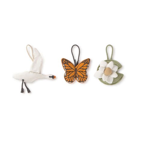 Set of 3 rattle toy hangers