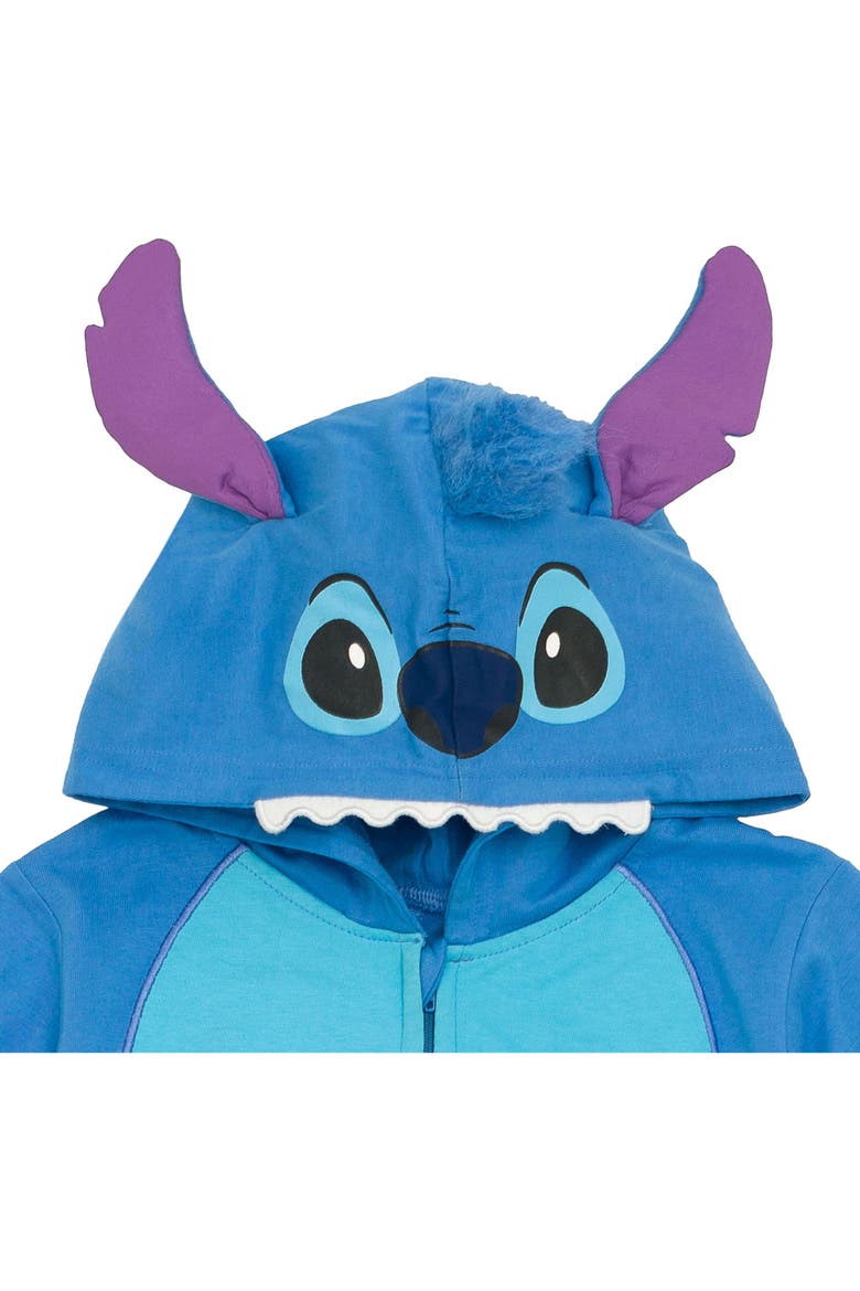 Lilo & Stitch Hooded One Piece, Alternate, color, Stitch Blue