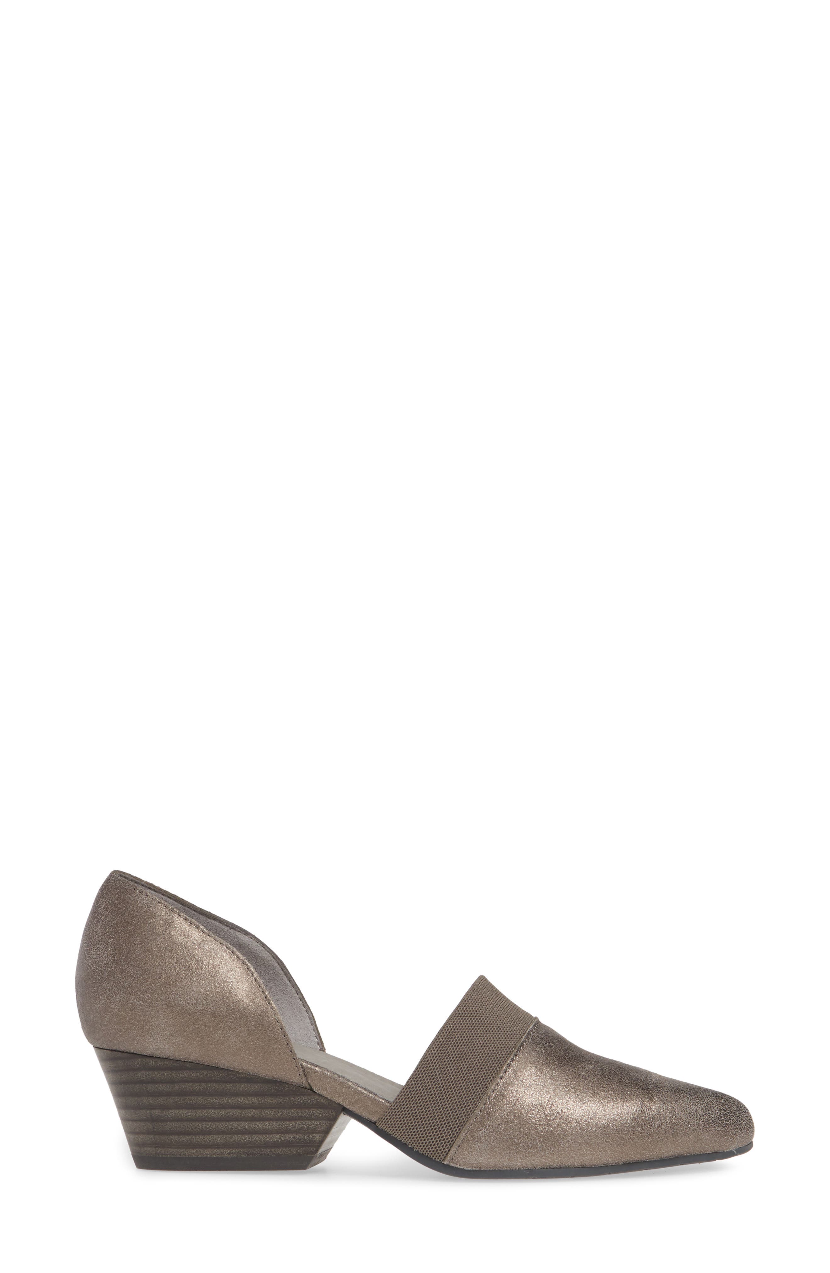 Hilly d'Orsay Pump, Alternate, color, PEWTER SUEDE