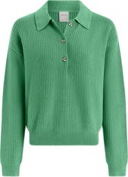 Varley Marlie Half Placket Knit Polo Sweater