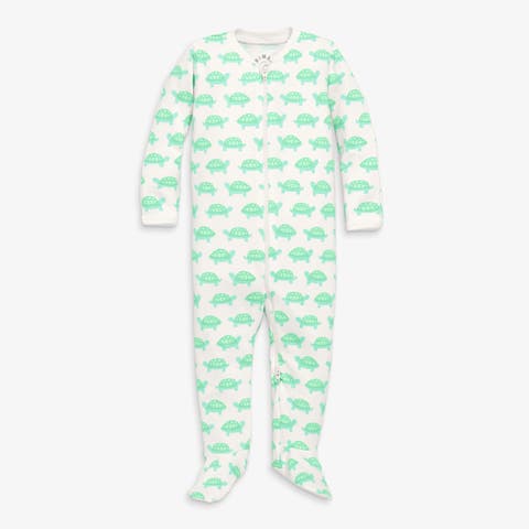 Baby Organic Animal Friends Zip Footie